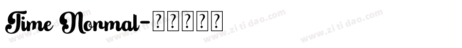 Time Normal字体转换